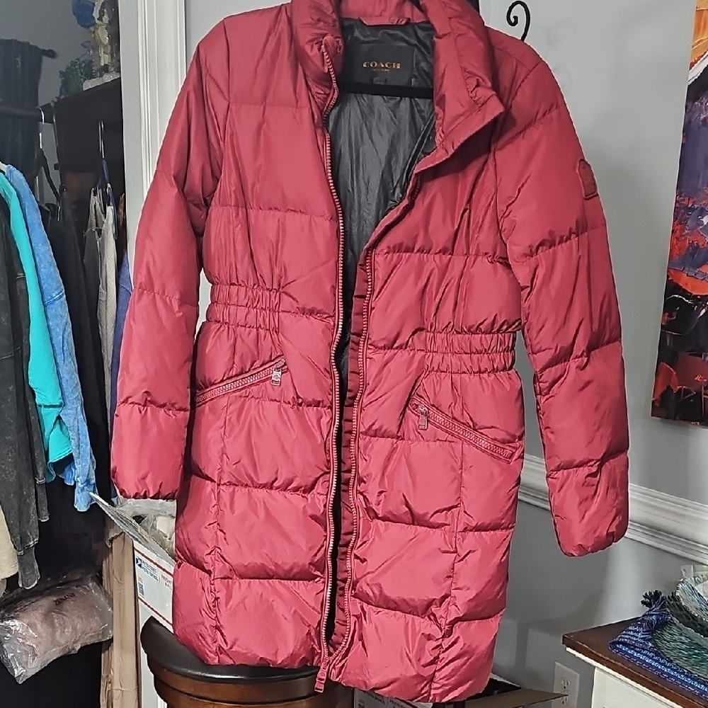 Coach Cherry Quilted Jacket